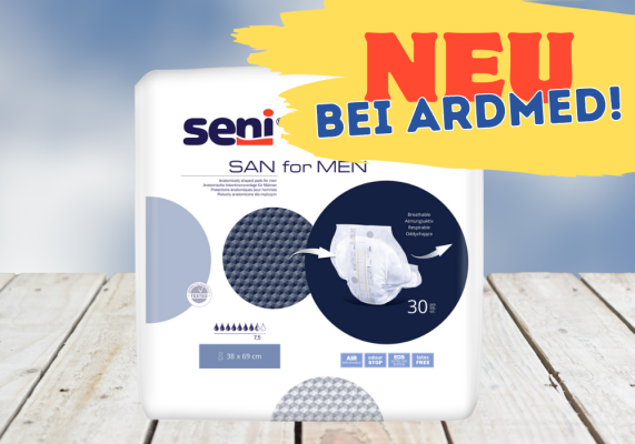 Neu bei ARDMED: Seni San for Men - saugstarke Vorlagen, speziell für Männer - Neu bei ARDMED: Seni San for Men - saugstarke Vorlagen, speziell für Männer