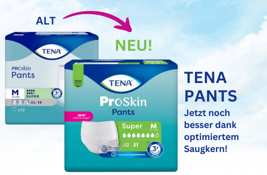 Neuigkeiten bei den TENA Pants: Innovationen und bewährte Vorteile - Neuigkeiten bei den TENA Pants: Innovationen und bewährte Vorteile