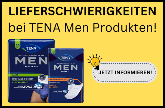 Lieferprobleme bei TENA Men? Hier finden Sie die besten Alternativprodukte! - Lieferprobleme bei TENA Men? Hier finden Sie die besten Alternativprodukte!