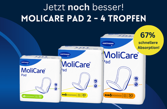 MoliCare Pads jetzt noch besser – schnellere Absorption, mehr Komfort und Schutz! - MoliCare Pads jetzt noch besser – schnellere Absorption, mehr Komfort und Schutz!