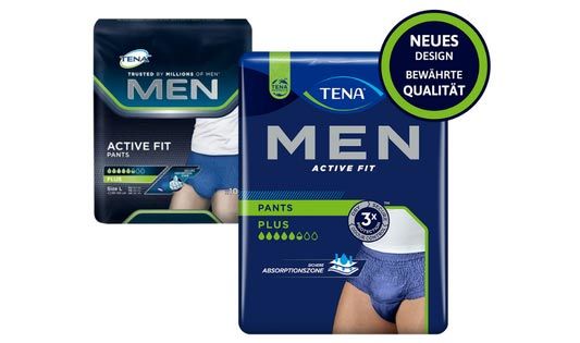 Neues Packungsdesign, gleiche Qualität - TENA Men Pants