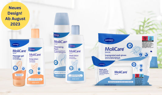 Neues Packungsdesign, gleiche Qualität - MoliCare Skin