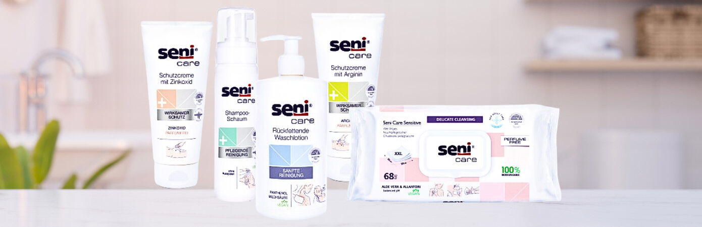 Seni Care Produktsortiment Banner 