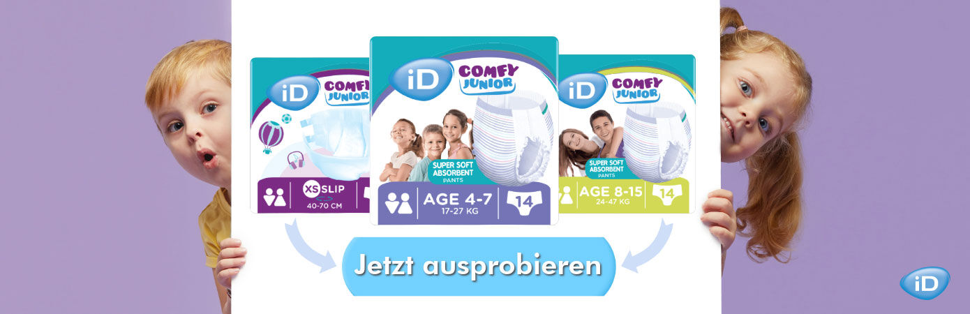 Banner iD Comfy Junior Ontex Weltkindertag 2024