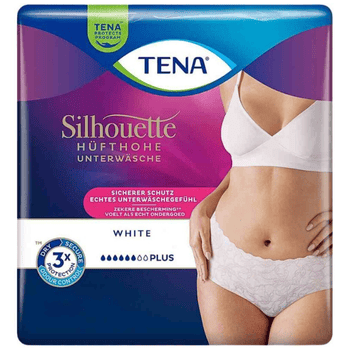 TENA Silhouette Pants White Plus - Windelhosen für Frauen