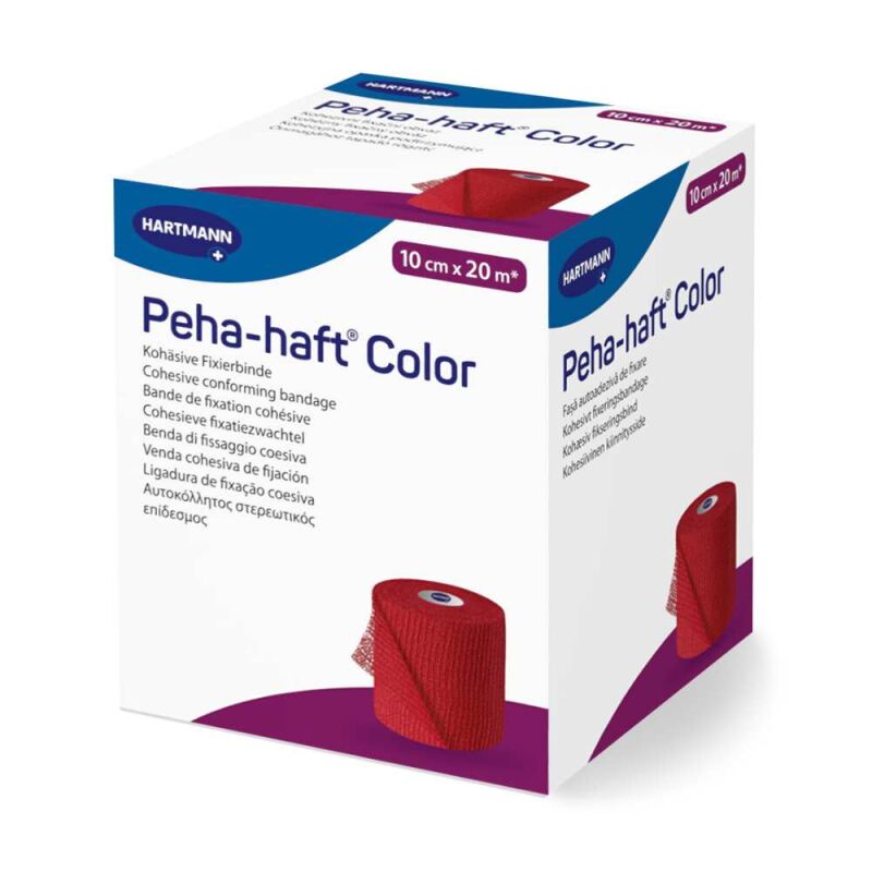 Peha haft Color Latexfrei kohäsive Fixierbinde rot 10 cm x 20 m ARD