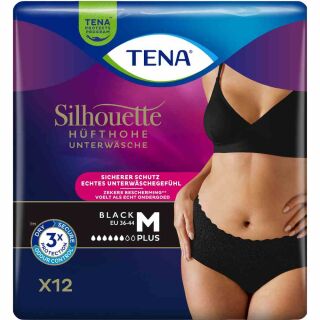 TENA Silhouette Pants Plus Black Medium (12 Stk)