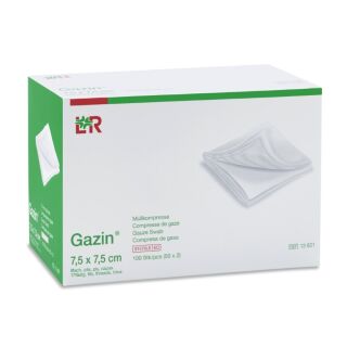 Gazin Mullkompressen 8-fach steril 7,5 x 7,5 cm (50x2 Stk)