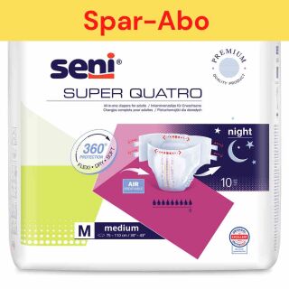 Spar-Abo: Seni Super Quatro Medium (10 Stk) alle 2 Monate