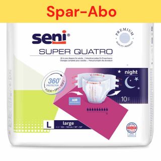 Spar-Abo: Seni Super Quatro Large (10 Stk) alle 2 Monate