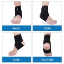 Teylam Sprunggelenkbandage Fu&szlig;bandage schwarz