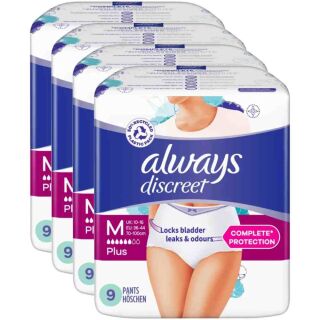 Always Discreet Pants Plus Medium (4x9 Stk)